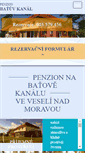 Mobile Screenshot of penzion-batuvkanal.cz